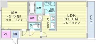 グランカーサ南13条の物件間取画像